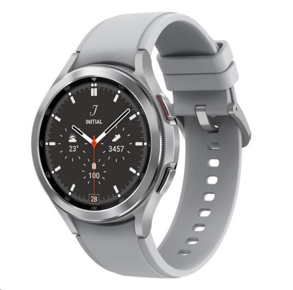 Samsung Galaxy Watch 4 Classic (46 mm),  LTE,  EU,  stříbrná