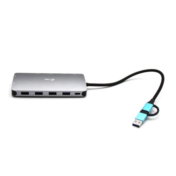 i-tec USB 3.0 USB-C/ Thunderbolt 3x Display Metal Nano Dock with LAN,  PD 100 W2