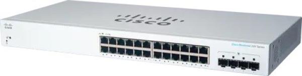 Cisco switch CBS220-24T-4G-UK (24xGbE, 4xSFP, fanless) - REFRESH