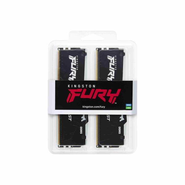 KINGSTON DIMM DDR5 64GB (Kit of 2) 5200MT/ s CL40 FURY Beast RGB1