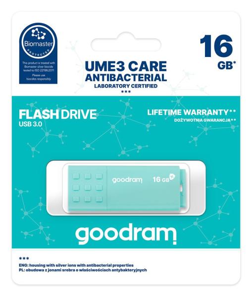 GOODRAM Flash Disk 16GB UME3 CARE,  USB 3.02