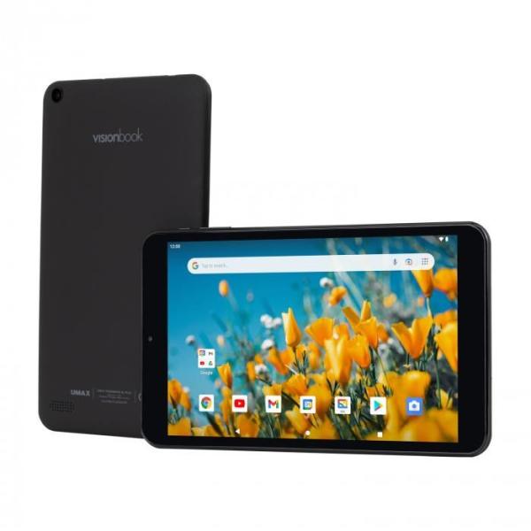 UMAX VisionBook Tablet 8L Plus -8" IPS 1280x800, Allwinner A133@1,6GHz, 2GB, 32GB, PowerVR GE8300, Android 12 Go, černá4