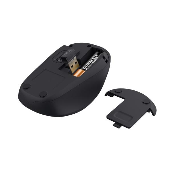 TRUST myš Yvi+ Wireless Mouse Eco Black, černá2