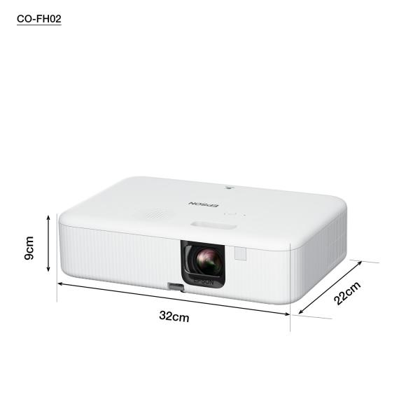 EPSON projektor CO-FH02,  1920x1080,  16:9,  3000ANSI,  HDMI,  USB,  Android TV,  12000h durability ECO6