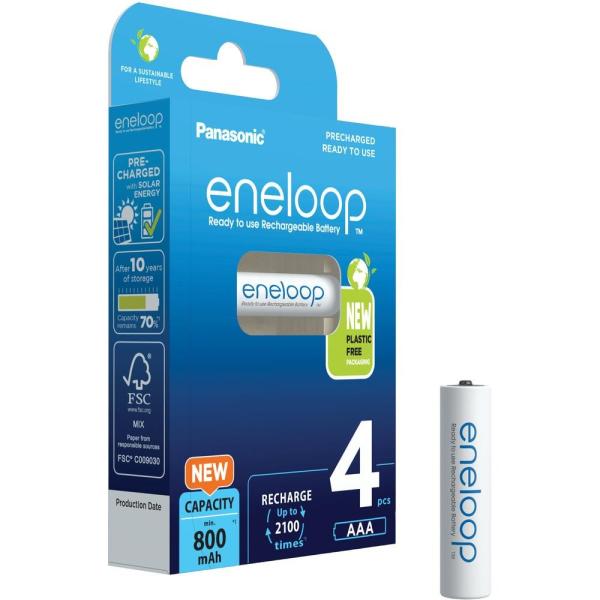 PANASONIC HR03 AAA 4MCCE/ 4BE ENELOOP N,  800 mAh (Blistr 4ks)