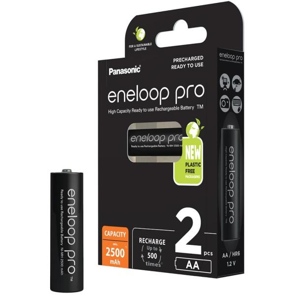 PANASONIC HR6 AA 3HCDE/ 2BE ENELOOP PRO N,  2500 mAh (Blistr 2ks)1