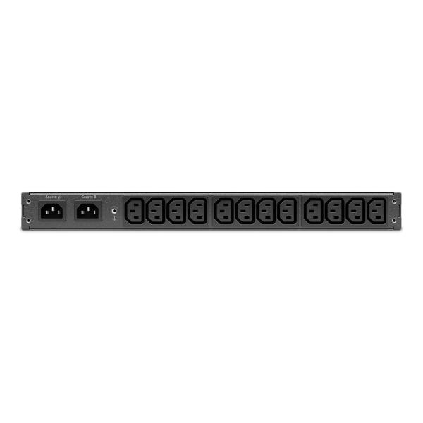 APC Rack ATS,  230V,  10A,  (12)C13 out,  IEC-320 C14 (2)0