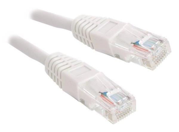 XtendLan patch kábel Cat5E, UTP - 0,5m, biely (predaj po 10 ks)
