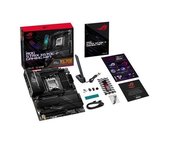 ASUS MB Sc AM5 ROG STRIX X670E-F GAMING WIFI, AMD X670, 4xDDR5, 1xDP, 1xHDMI, WI-FI8