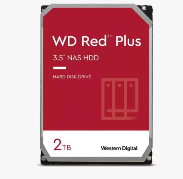 BAZAR - WD RED PLUS NAS WD20EFZX 2TB SATA/ 600 128MB cache 175 MB/ s CMR