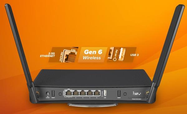 MikroTik hAP ax3 RC53UiG+5HPaxD2HPaxD2
