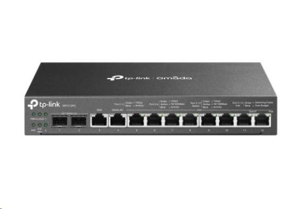 TP-Link ER7212PC OMADA 3v1 VPN router (2xSFP WAN/ LAN, 1xGbEWAN, 1xGbELAN/ WAN, 8xGbELAN, 8xPoE+, 110W, fanless)