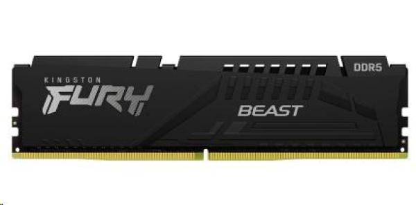 KINGSTON DIMM DDR5 16GB 5600MT/ s CL36 FURY Beast Černá EXPO