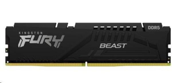 KINGSTON DIMM DDR5 16GB 6000MT/s CL36 FURY Beast Černá EXPO