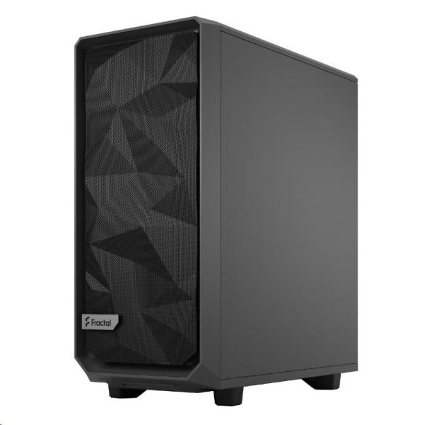 FRACTAL DESIGN skříň Meshify 2 Compact Gray TG Light Tint,  USB 3.1 Type-C,  2x USB 3.0,  bez zdroje,  mATX8