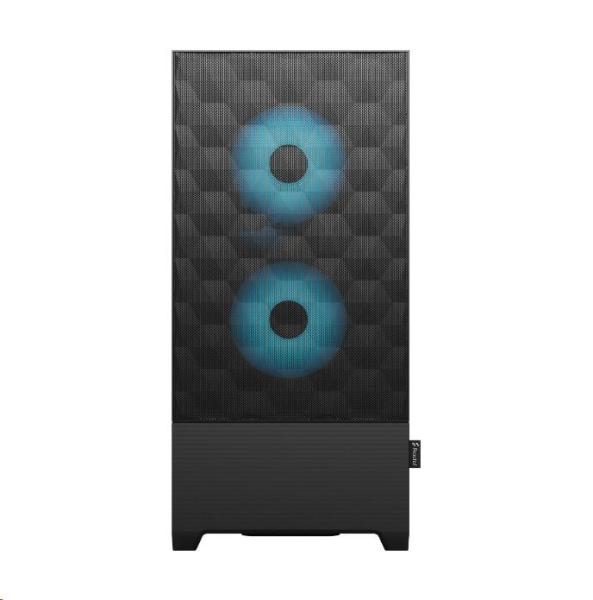 FRACTAL DESIGN skříň Pop Air RGB Cyan Core TG Clear Tint,  2x USB 3.0,  bez zdroje,  ATX4