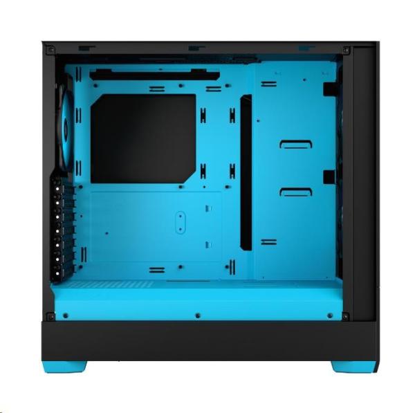 FRACTAL DESIGN skříň Pop Air RGB Cyan Core TG Clear Tint,  2x USB 3.0,  bez zdroje,  ATX5