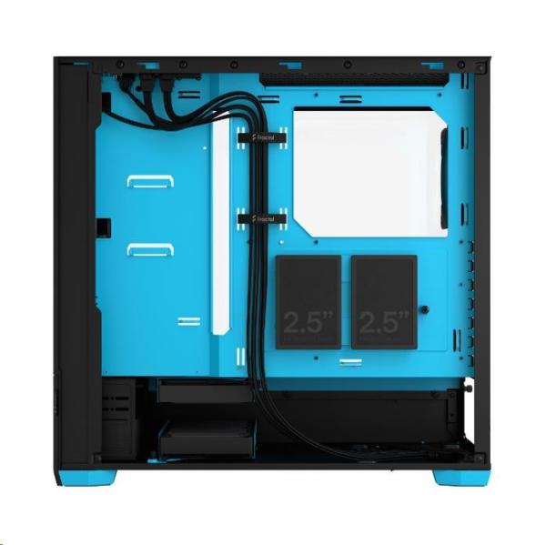 FRACTAL DESIGN skříň Pop Air RGB Cyan Core TG Clear Tint,  2x USB 3.0,  bez zdroje,  ATX6