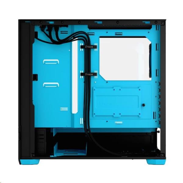 FRACTAL DESIGN skříň Pop Air RGB Cyan Core TG Clear Tint,  2x USB 3.0,  bez zdroje,  ATX7