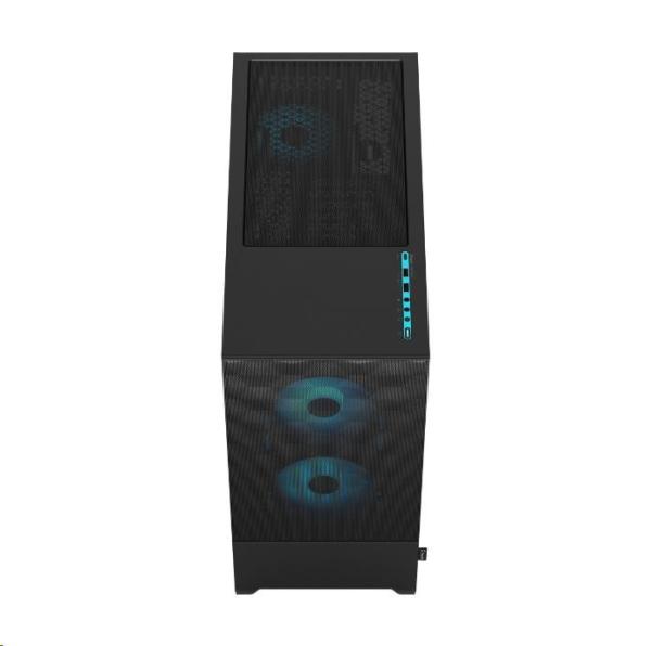 FRACTAL DESIGN skříň Pop Air RGB Cyan Core TG Clear Tint,  2x USB 3.0,  bez zdroje,  ATX10