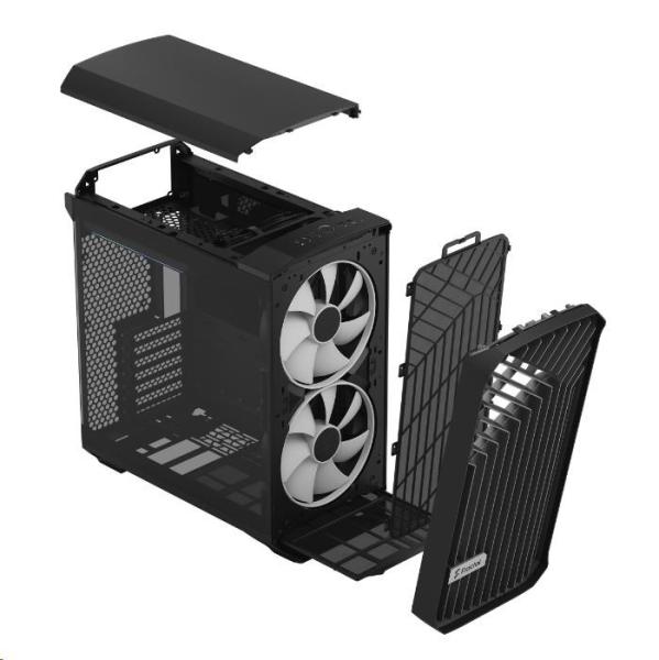FRACTAL DESIGN skříň Torrent Compact RGB Black TG Light Tint,  USB 3.1 Type-C,  2x USB 3.0,  bez zdroje,  E-ATX5