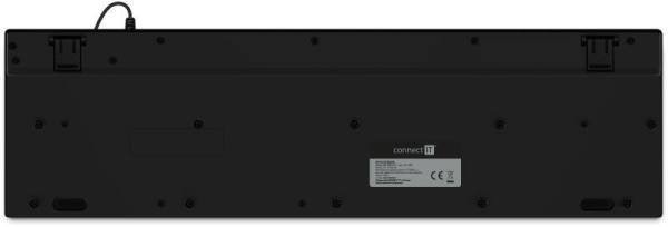 CONNECT IT kancelářská podsvícená klávesnice Chocolate WhiteStar,  CZ + SK verze,  černá0