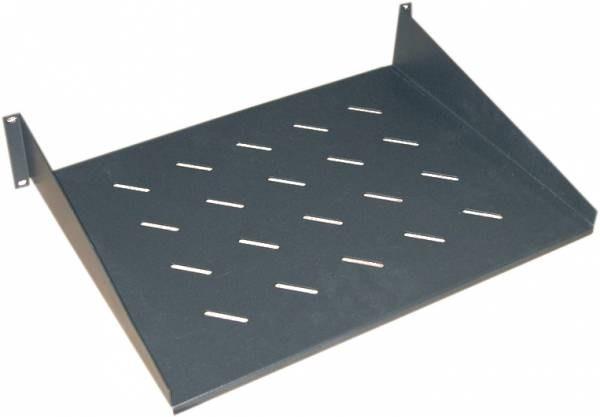 Pevná dierovaná polica 2U 19", hĺbka 450mm0