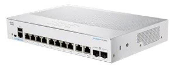 Cisco switch CBS350-8T-E-2G-EU (8xGbE, 2xGbE/ SFP combo, fanless) - REFRESH