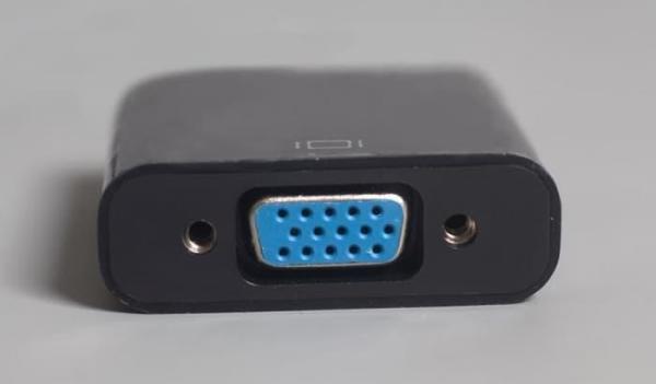 PremiumCord převodník HDMI na VGA se zvukem 3, 5mm stereo jack,  černá1