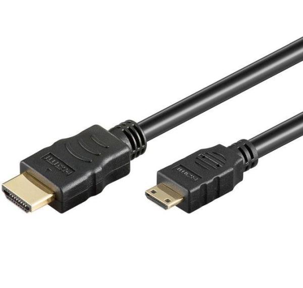 PremiumCord kabel 4K HDMI A - HDMI mini C,  1m