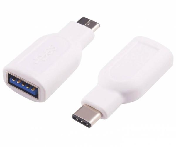 PremiumCord adaptér USB 3.1 konektor C - USB 3.0  A (M/ F),  OTG,  bílá