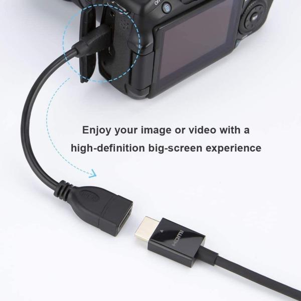 PremiumCord Flexi adaptér HDMI Typ A samice - mini HDMI Typ C samec pro ohebné zapojení1