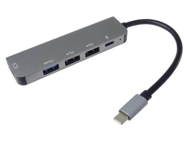 PremiumCord Adaptér USB-C na HDMI + USB3.0 + 2x USB2.0 + PD(power delivery)2