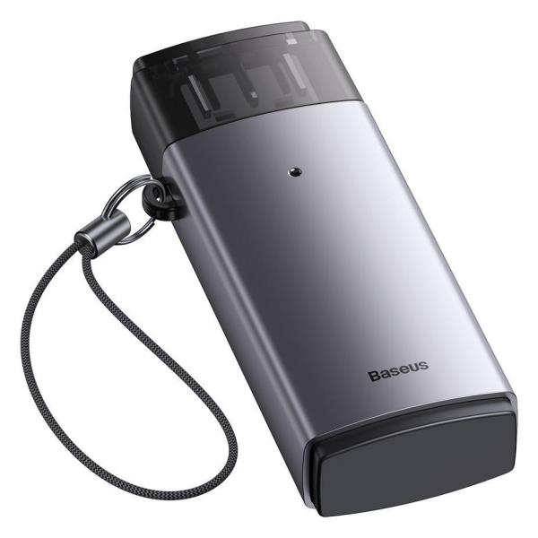 Baseus čtečka paměťových karet Lite Series USB-A/ SD,  microSD,  šedá3