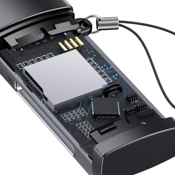 Baseus čtečka paměťových karet Lite Series USB-A/ SD,  microSD,  šedá4