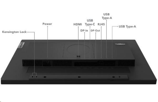 LENOVO LCD ThinkVision T24m-29-23.8" FHD IPS, matný, 16:9, 1920x1080, 178/ 178, 6ms, 250cd, 1000:1, HDMI, DP, USB Hub, VESA, PIVOT, 3Y6