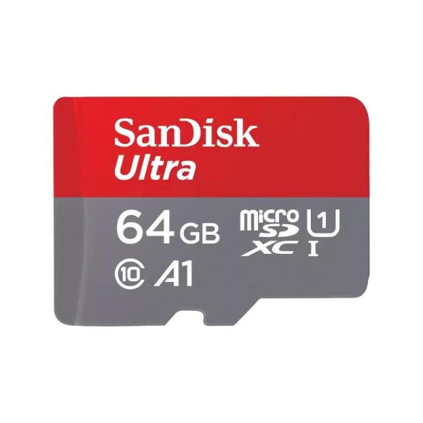 SanDisk Ultra microSDXC karta 64GB (140MB/ s,   A1,  Class 10,  UHS-I) - Imaging Packaging + SD adaptér