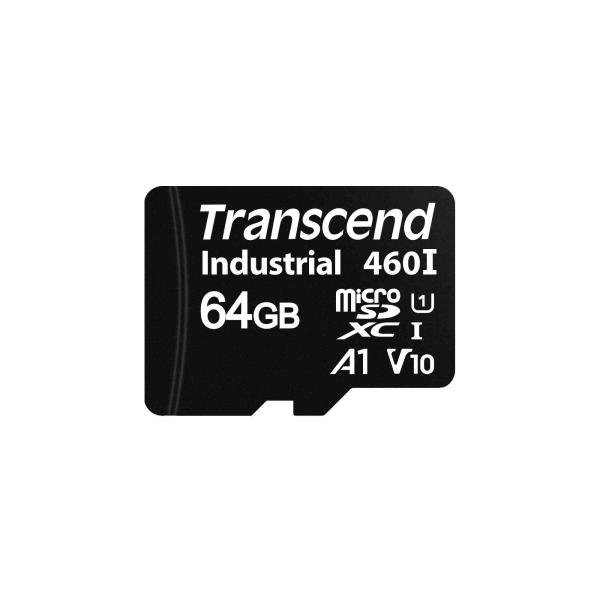 TRANSCEND MicroSDXC karta 64GB 460I,  UHS-I U1 A1 100/ 80 MB/ s