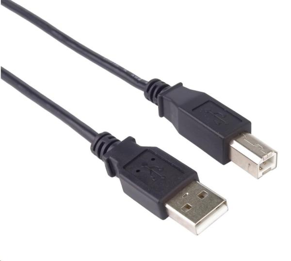 PREMIUMCORD Kabel USB 2.0 A-B propojovací 1m,  barva černá