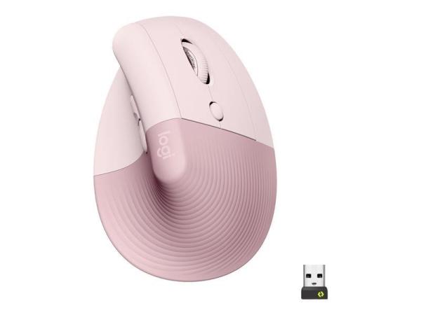 Logitech Lift Vertical Ergonomic Mouse for Business,  Pink