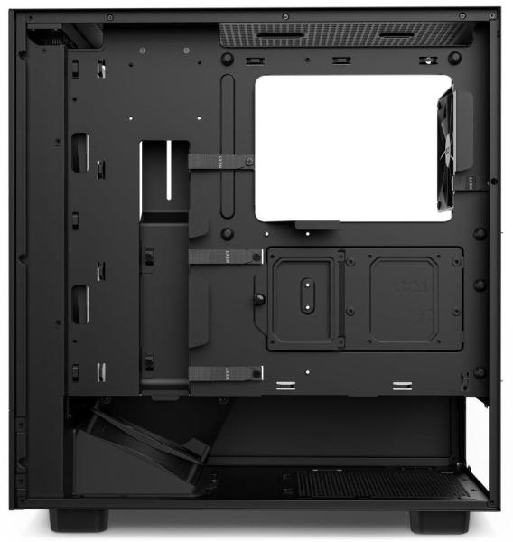 NZXT skříň H5 Flow edition /  2x120 mm fan /  USB 3.0 /  USB-C 3.1 /  průhledná bočnice /  mesh panel /  černá4