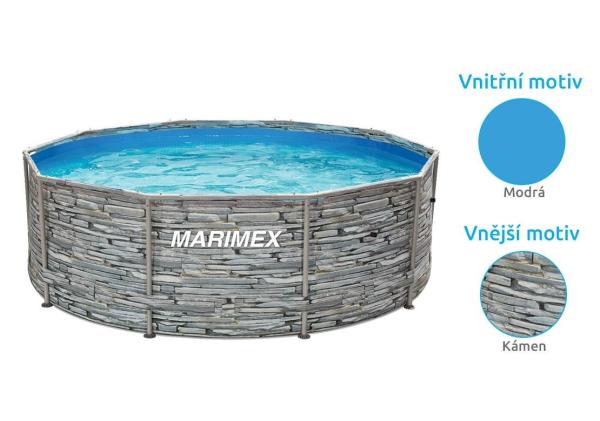 Marimex Florida Bazén 3,66x1,22 m bez příslušenství - motiv KÁMEN2