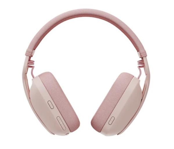 Logitech Zone Vibe 100 Wireless Headset,  rose3