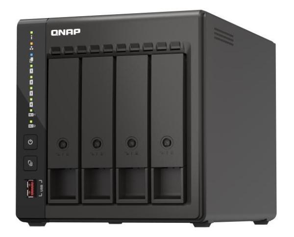 QNAP TS-453E-8G (4C/ CeleronJ6412/ 2, 6GHz/ 8GBRAM/ 4xSATA/ 2xM.2/ 2x2, 5GbE/ 2xUSB2.0/ 2xUSB3.2/ 2xHDMI)