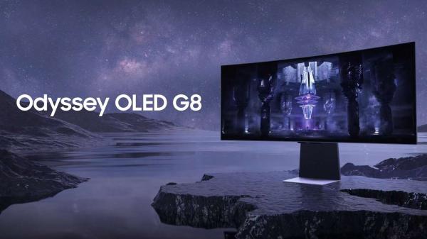 SAMSUNG MT LED LCD Gaming Smart Monitor 34" Odyssey G8 Neo - OLED QHD, prohnutý,1000R,240Hz, 0,1ms,BT,Wifi,Pivot10