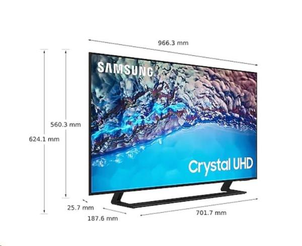 SAMSUNG 43" Crystal UHD TV UE43BU8572 Série BU8572 (2022) 3840x21600