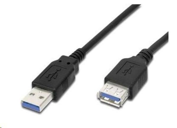 Predlžovací kábel USB PremiumCord 3.0 Super rýchly 5Gbps A-A,  MF,  9pin,  3m