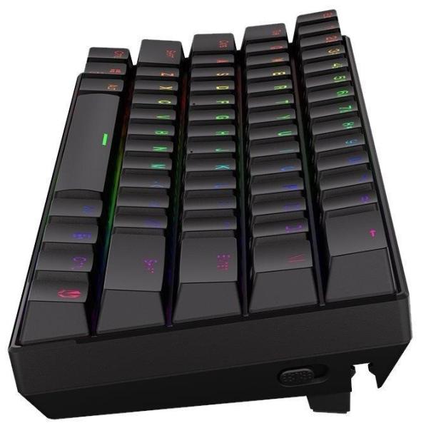 Endorfy herní klávesnice Thock Compact RD RGB / USB/  red sw. /  bezdrátová /  mechanická /  US layout /  mini / černá RGB5