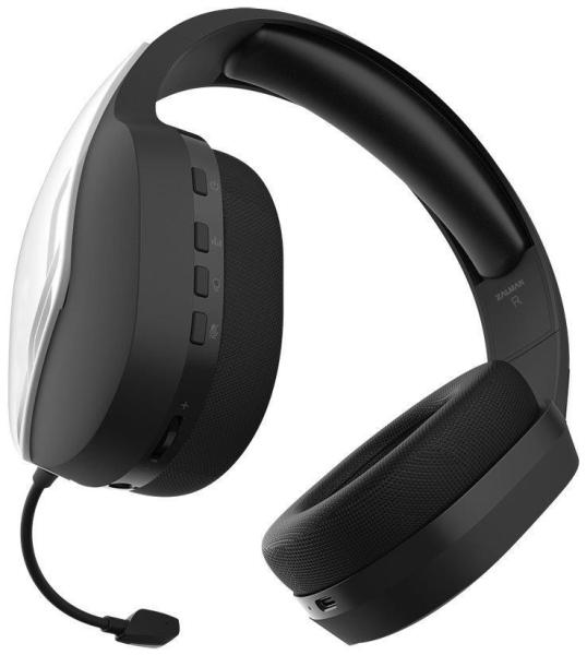 Zalman headset ZM-HPS700W  herní  náhlavní  bezdrátový  50mm měniče  3, 5mm jack  bíločerná3