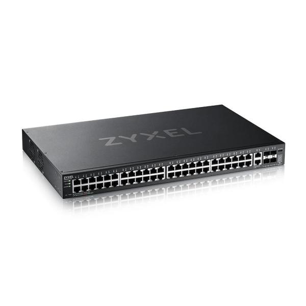 Zyxel XGS2220-54 L3 Access Switch,  24x1G RJ45 2x10mG RJ45,  4x10G SFP+ Uplink,  incl. 1 yr NebulaFlex Pro0